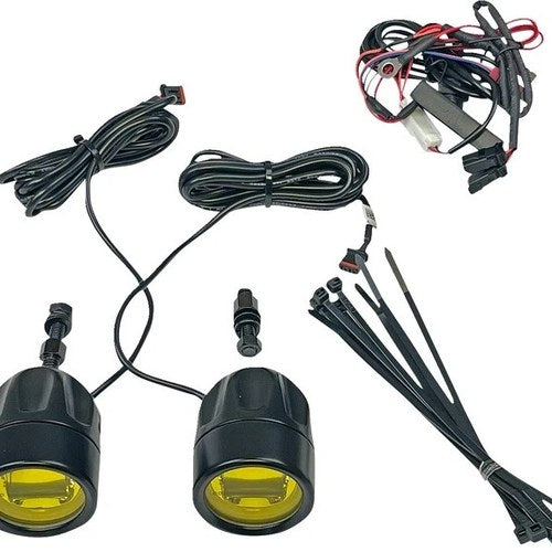 Custom Dynamics Universal LED Fog Lights Black Yellow