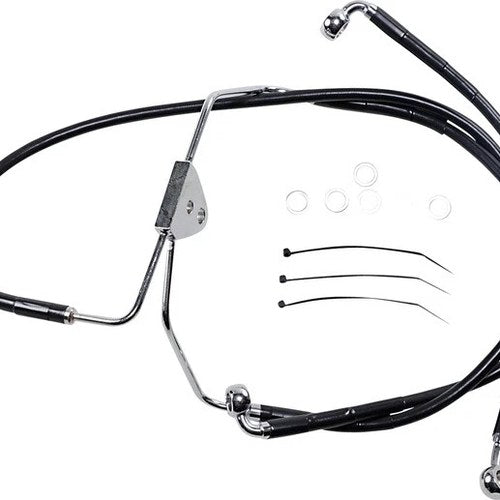 DS Vinyl Brake Line Kit Non-ABS Front +2" Harley Davidson #143614