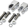 LA Choppers Male To Female Mount Footpeg Adapters Chrome