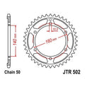 JT Steel Rear Sprocket 530 47T fits Kawasaki ZX750F Ninja 750R 1987-1990