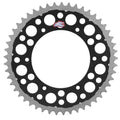 Renthal Sprocket Twinring 48T 520 Steel/Aluminum Black #1540-520-48GPBK Honda