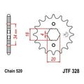 JT Front Sprocket 520 14T fits Honda CM250C Custom 1982