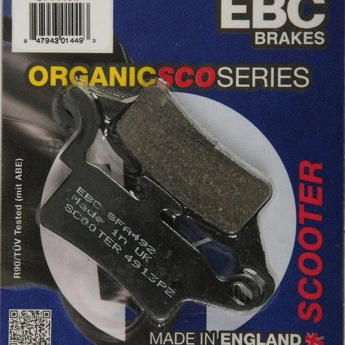 Ebc Sfa Organic Brake Pads Front fits Yamaha YW125 Zuma 125 2009-2014
