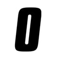 Factory Effex 4" Factory Number #0 Black 3-Pack