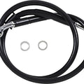DS Black Vinyl Front Upper ABS Brake Line Kit 32-3/4" +6" Black #212092