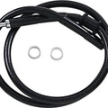 DS Black Vinyl Front Upper ABS Brake Line Kit 33-1/4" +10" Black #212118