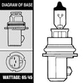 Solero Lighting P29T/HB1 Base 65/45W All Weather Blue Halogen Bulb