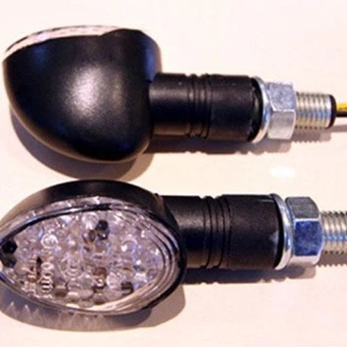 K&S LED Ultra Long Stem Triangle Marker Light Set Carbon/Clear