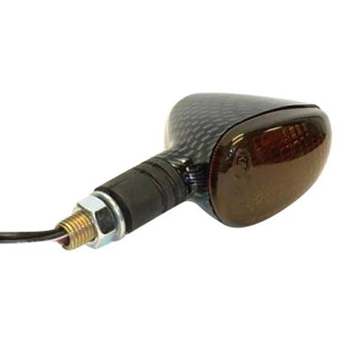 K&S Compact Flexible Short Stem Marker Lights D/F Carbon with Smoke Lens