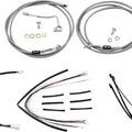 Burly Handlebar Cable/Line Kit for 18" Hangers w/ABS Stainless #B30-1163