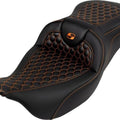 Saddlemen RoadSofa HC Seat Orange Stitch #284858 Harley Davidson