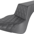Saddlemen Step-Up LS Seat F. Lattice Stitch Black #284228 Harley Davidson