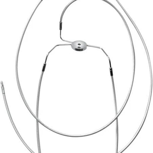 Magnum Polished Stainless Designer Non-ABS Lower Brake Line Kit #57004