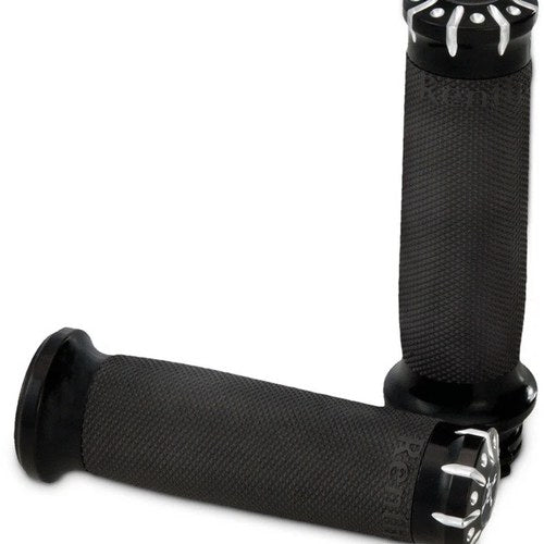 Burly Brand Hawk Grips Machined Black #B16-1008BM Harley Davidson