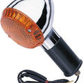 K&S DOT Turn Signal Assembly Dual Filament Front Chrome Amber #25-2205 Kawasaki