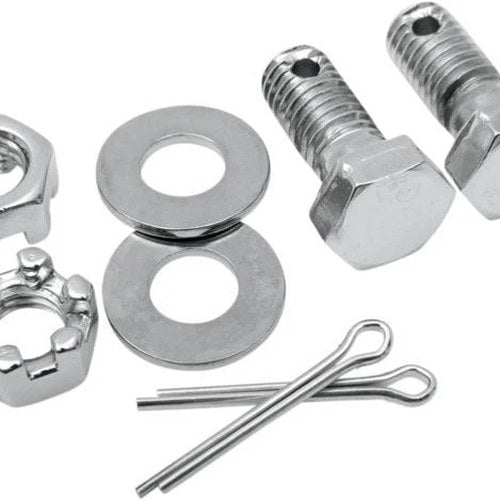 Colony Brake Caliper Anchor/Arm Bolt Kit Rear Chrome #9106-8 Harley Davidson