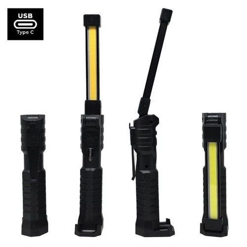Pathfinder LED USB Rechargeable Multi-Function Work Light Black