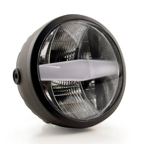 Koso GH-01 LED 5.75" Headlight Black Clear/White