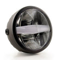 Koso GH-01 LED 5.75" Headlight Black Clear/White