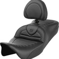 Saddlemen RoadSofa Tuck-N-Roll Seat With Backrest #285056 Harley Davidson