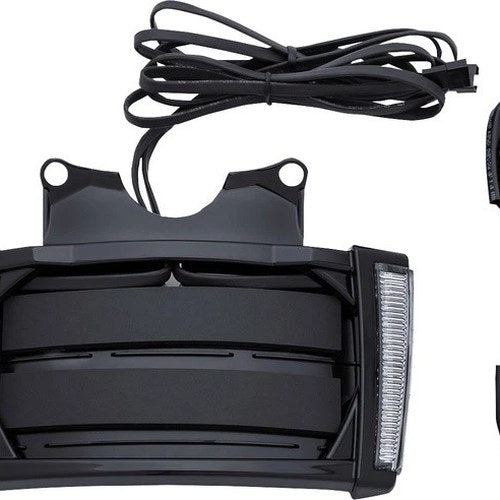 Ciro LED License Plate Frame Black Smoke Harley Davidson Street Glide/Road Glide