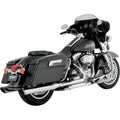 Vance & Hines Twin Slash Slip-On Exhausts Round Chr #16763 Harley Davidson