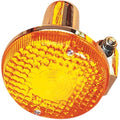 K&S DOT Turn Signal Assembly Dual Filament Front Chrome Amber #25-2195