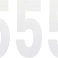Factory Effex 8" Standard Numbers #5 White 3-Pack