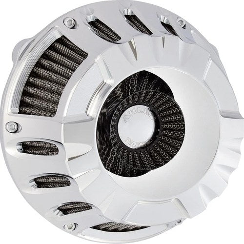 Arlen Ness Deep Cut Inverted Air Cleaner Kit Chrome #600-228 Harley Davidson