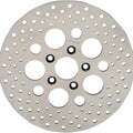 DS Stainless Drilled Brake Rotor Rear Harley Davidson 145223