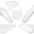 UFO Restyled Complete Plastics Kit White #SUKIT405K041 for Suzuki RM85/RM85L