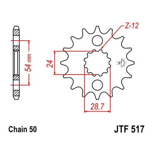 JT Front Sprocket 530 16T fits Kawasaki ZR1100A Zephyr 1100 1992-1995