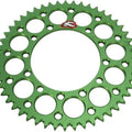Renthal 420 Ultralight Aluminum Rear Sprocket 50T Green fits Kawasaki KX85/KX80
