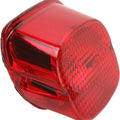 DS LED Laydown Taillight Lens w/ Bottom Window Red Harley Davidson 143956