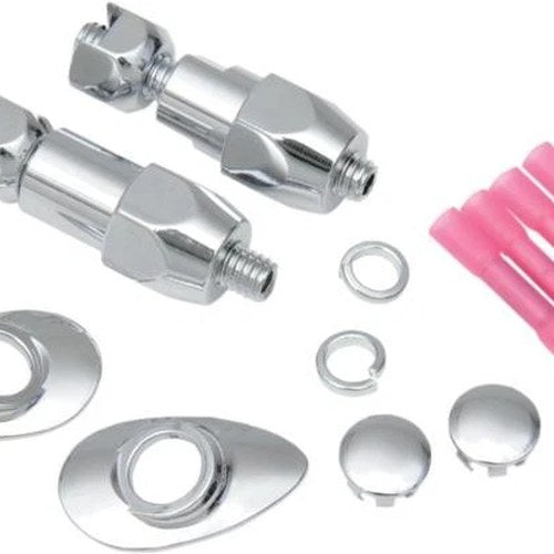 DS Rear Turn Signal Relocation Kit Chrome Harley Davidson Softail/FatBoy #143978