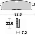 Braking SM1 Brake Pads Yamaha YZ85/YZ80/TT-R125L/TT-R125/TT-R125LE/TT-R125E