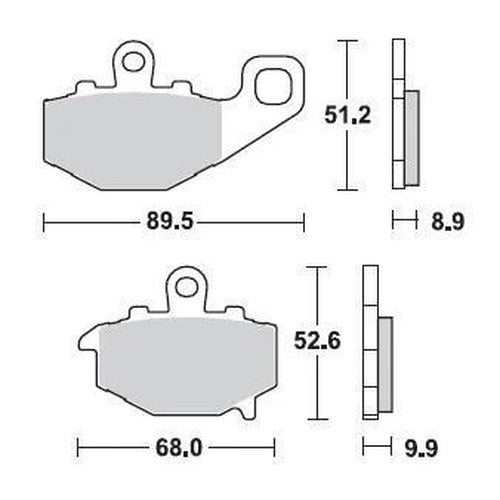 Braking SM1 Brake Pads #775SM1 for Kawasaki