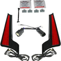 Custom Dynamics Fascia LED Light Panels Black/Red #CD-FASCIA-SS6BR