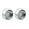 Kuryakyn Deep Dish Turn Signal Bezels With Lenses Chrome Smoke Harley Davidson