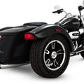 Vance Hines Twin Slash Round Mufflers Chrome Harley Flrt Freewheeler