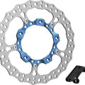 Arlen Ness Big Brake 14" Jagged Floating Brake Rotor Front Right Blue #300-005