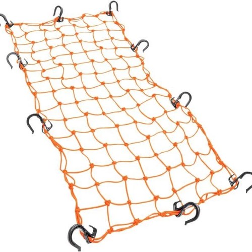 Powertye Adjustable Cargo Nets Orange 15" x 30"