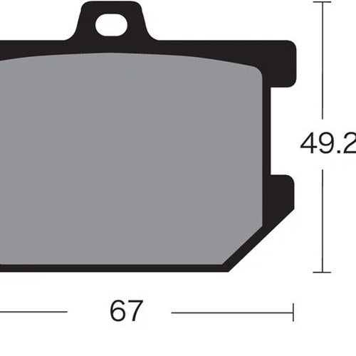 Vesrah VD-205 Organic Brake Pads #VD-205 for Yamaha