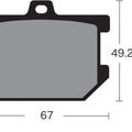 Vesrah VD-205 Organic Brake Pads #VD-205 for Yamaha