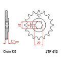 JT Front Sprocket 420 14T for Suzuki RM80 1986-1988