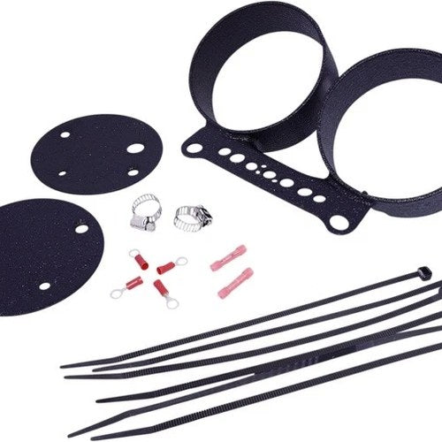 Drag Specialties Dual Gauge Bracket Wrinkle Black Harley Davidson Sportster/Dyna