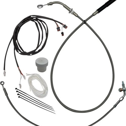 Fat Baggers EZ Install Cable/Line Kit for 18" Ape Bars Stainless #119918
