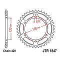 JT Steel Rear Sprocket 428 48T fits Yamaha XT250 2008-2015