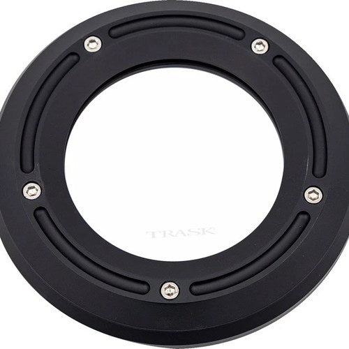 Trask Assault Derby Cover Matte Black Harley Davidson Softail