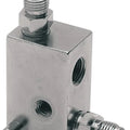 DS Universal Rear Brake Tee with Box and Brake Switch Hole Chrome